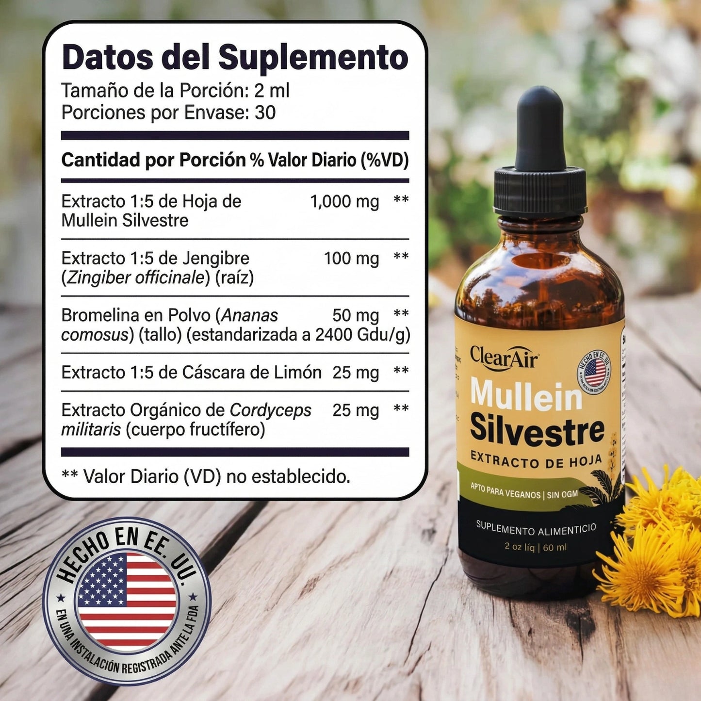 Gotas ClearAir — Limpieza Pulmonar Para Fumadores